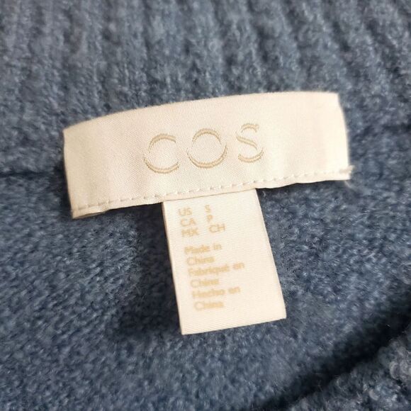 COS Womens Yak Wool Blend Tunic Sweater Size S Pullover Longsleeve Natural Cozy - Picture 9 of 9